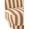 Bouli fauteuil ligns Camel/Blanc