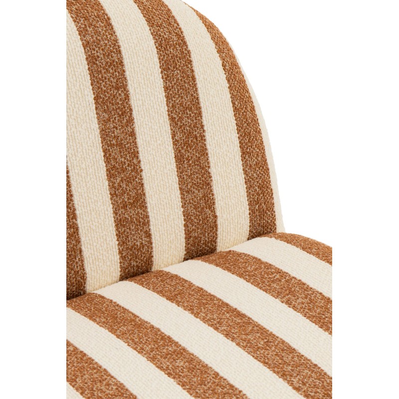 Bouli fauteuil ligns Camel/Blanc
