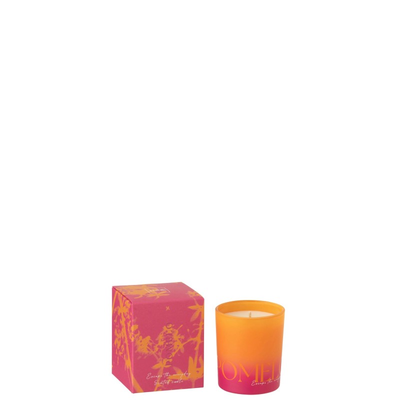 Pomelo Bougie Parfumée Oasis Cire Orange/Rose