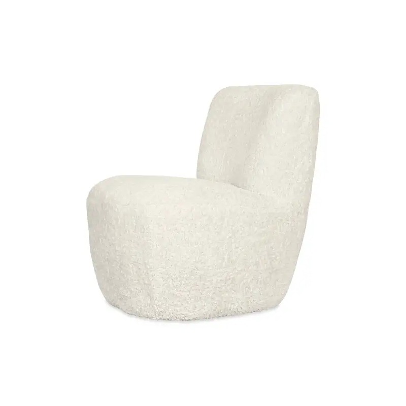 Fauteuil Eve tissu bouclette /Naturel