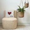 Fauteuil Eve tissu bouclette /Naturel