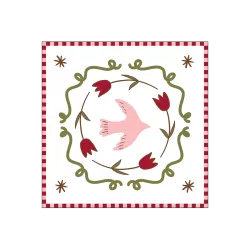 Serviette papier colombe rose x20