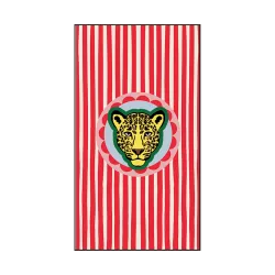 Serviette papier rectangle rayure fauve x15