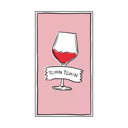 Serviette papier rectangle tchin tchin x15