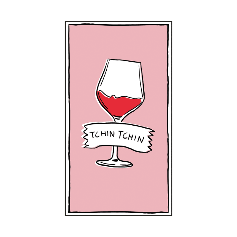 Serviette papier rectangle tchin tchin x15