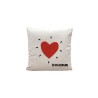 Coussin Influence cœur orange Douceur 40x40cm