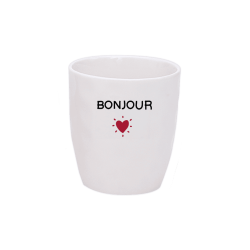Tasse/Mug Message Bonjour