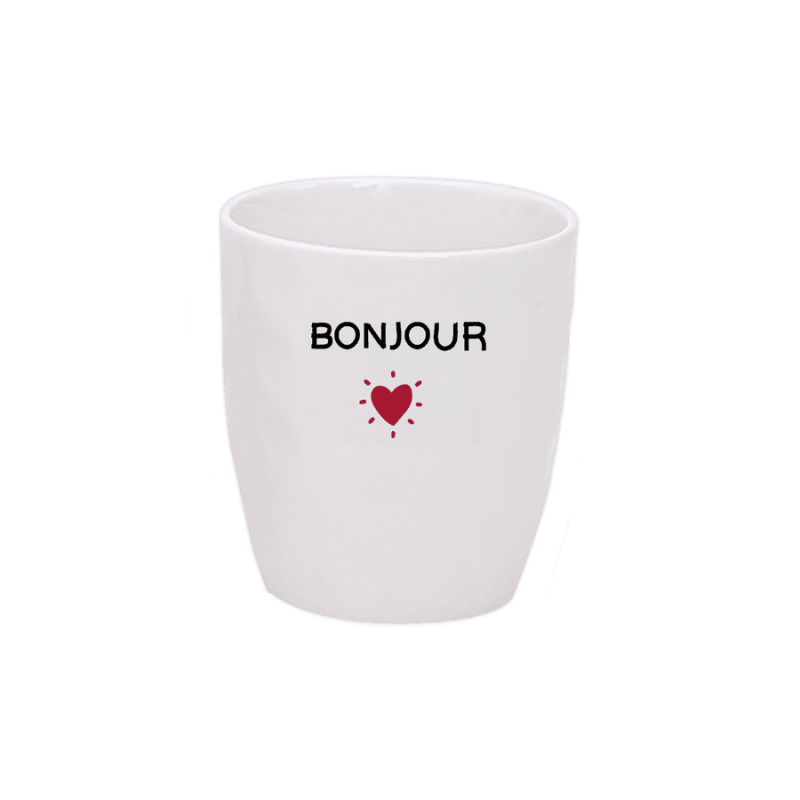 Tasse/Mug Message Bonjour