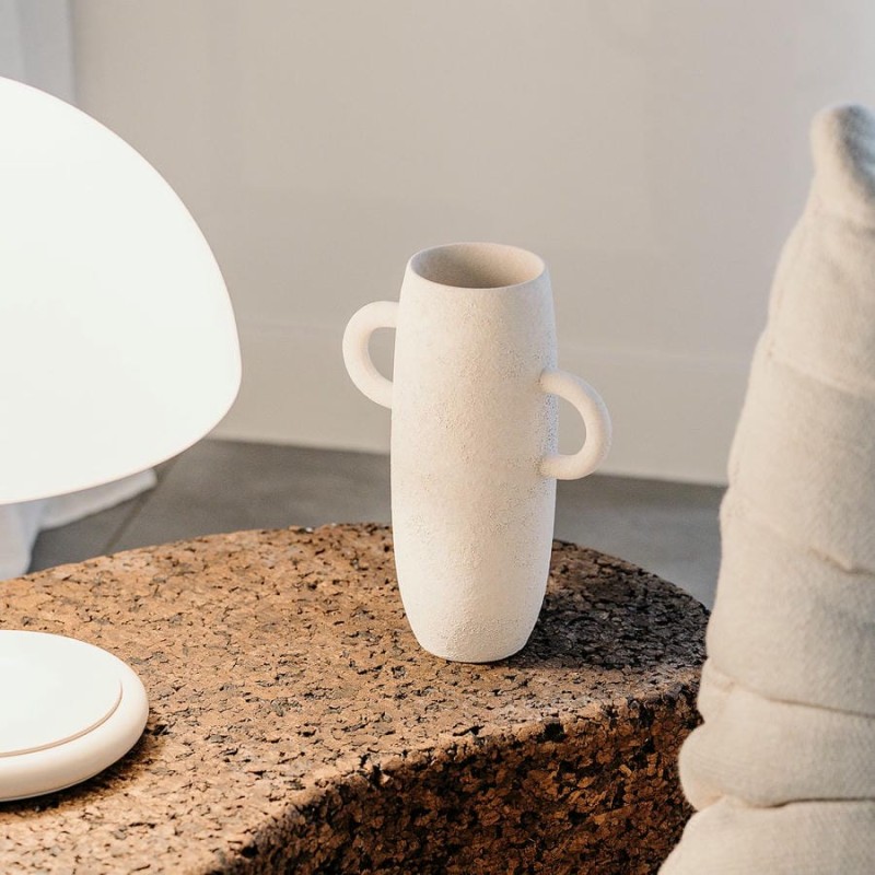 BULLET vases anse Blanc Ivoir