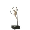 Statue Gymnaste Cerceau Beta Resine Beige/Noir
