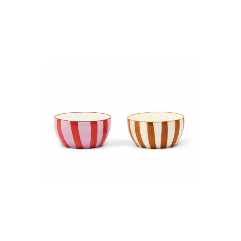 The Bella S/2 Bols apero/tapas Ocre Rouille