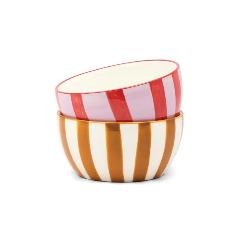 The Bella S/2 Bols apero/tapas Ocre Rouille