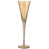 Flute A Champagne Irregulier Verre Ambre