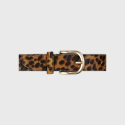Ceinture en cuir fantaisie / Leopard