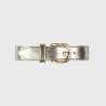 Ceinture en cuir fantaisie / Gold