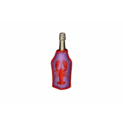 Rafraichisseur bouteille Homard mauve/Rouge