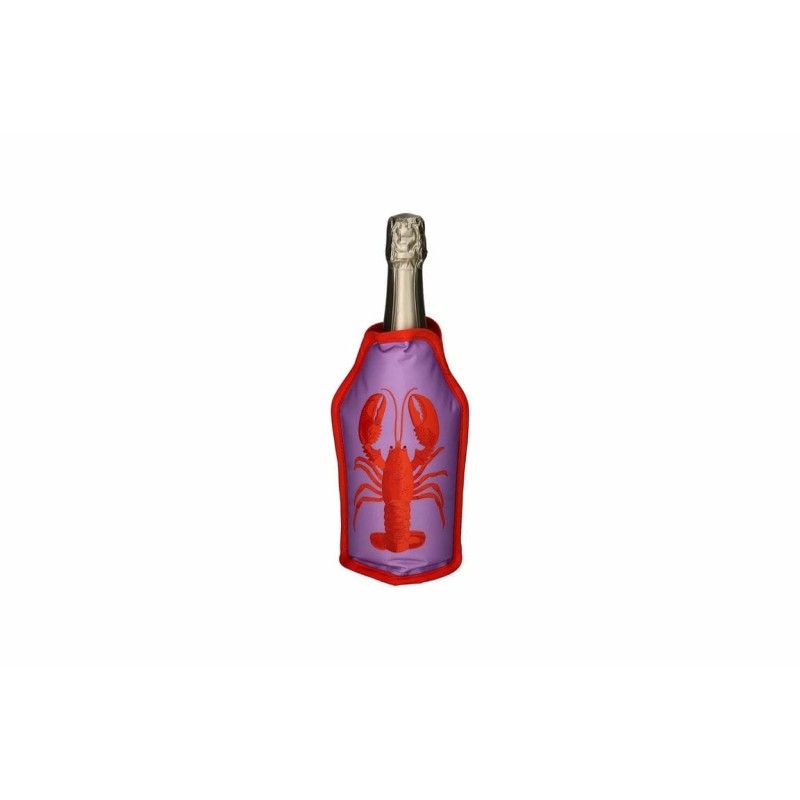 Rafraichisseur bouteille Homard mauve/Rouge