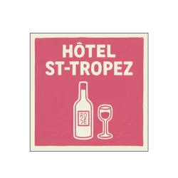 Serviette papier Hôtel St-Tropez x20