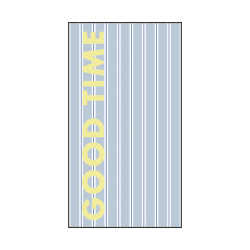 Serviette papier rectangle rayure good time x15