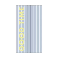 Serviette papier rectangle rayure good time x15