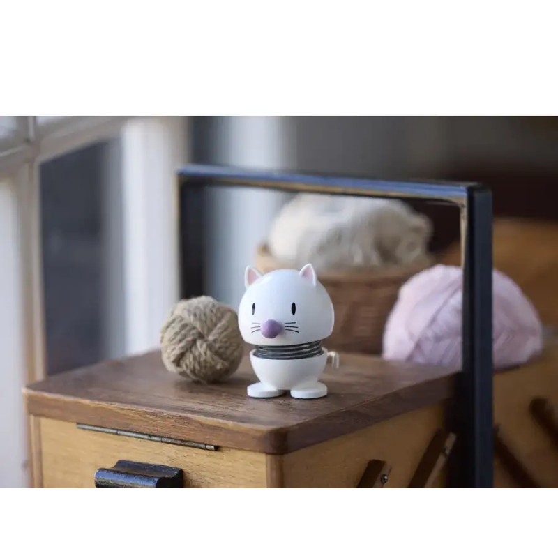 Chat Hoptimist chat blanc