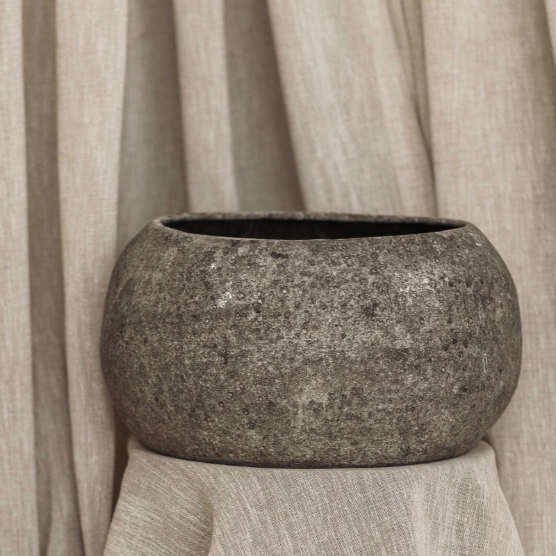 CAVE Vase Bas /Gris
