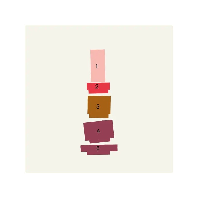 Boîte de bougies empilables 03 Burgundi - Stan Editions