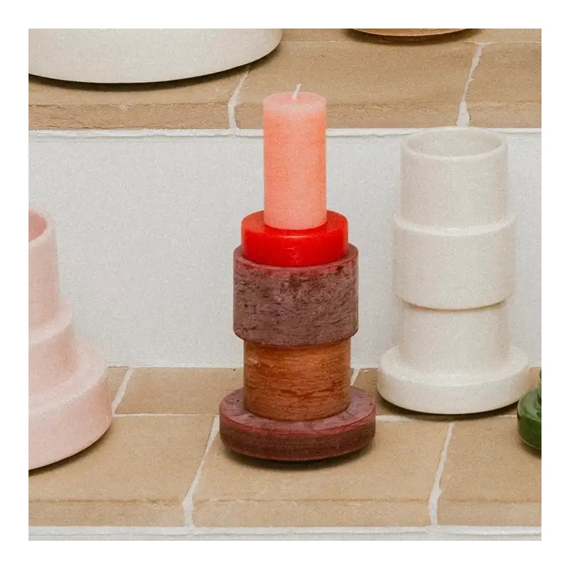 Boîte de bougies empilables 06 Burgundi - Stan Editions