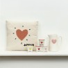 Tasses amour cœur S/4