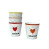 Tasses amour cœur S/4