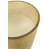 Bougie M chic dorée/paillettes XXL