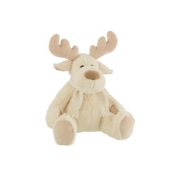 Peluche Renne doux Beige