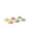 Alberto Boite De 6 Tasse + Sous-Tasse Porcelaine Multi Small