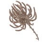 Branche dragon 3 fleurs paillettes rose champagne