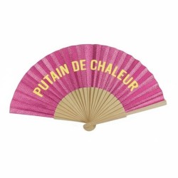 Éventail à Paillettes Fushia – Putain de chaleur