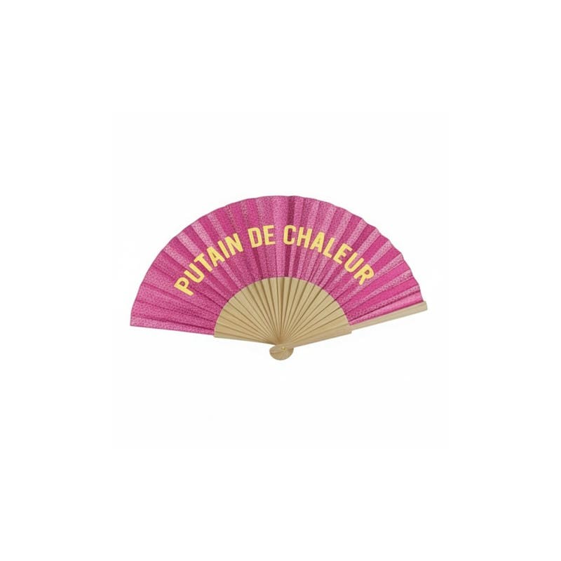 Éventail à Paillettes Fushia – Putain de chaleur