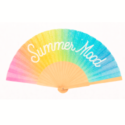 Éventail à Paillettes Multi – Summer Mood