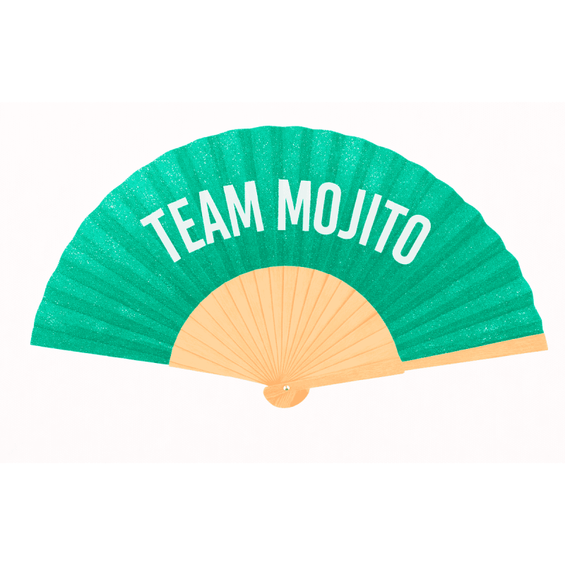 Éventail à Paillettes Vert – Team Mojito