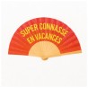 Éventail à Paillettes Orange – Super connasse en vacances