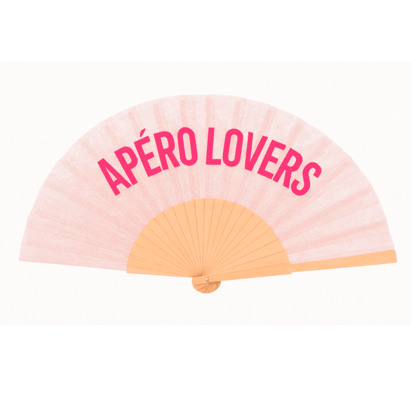 Éventail à Paillettes rose – Apéro lovers