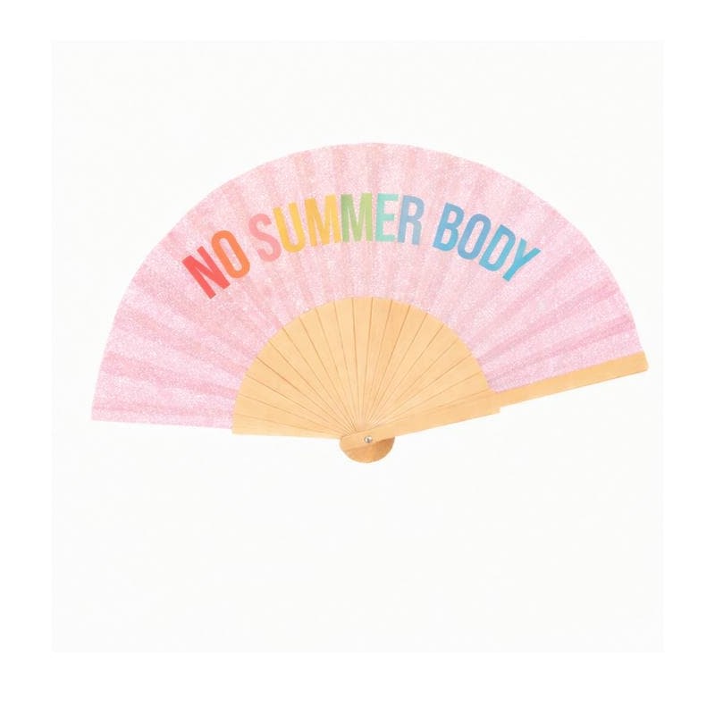 Éventail à Paillettes rose – No summer body