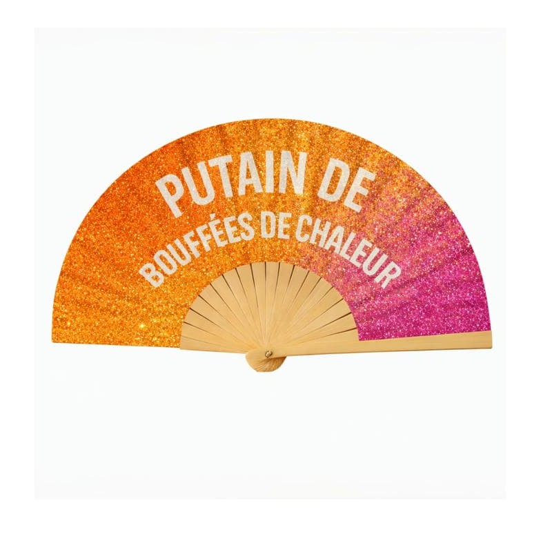 Éventail à Paillettes multi – Putain de bouffée de chaleur
