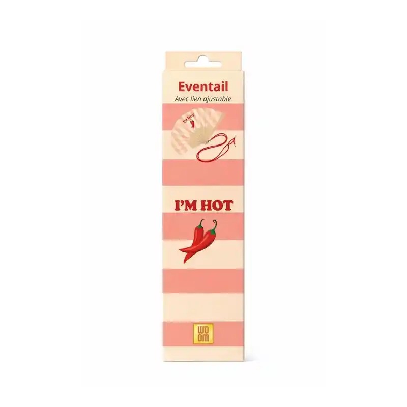 Éventail rouge/rose – I'm Hot Piment