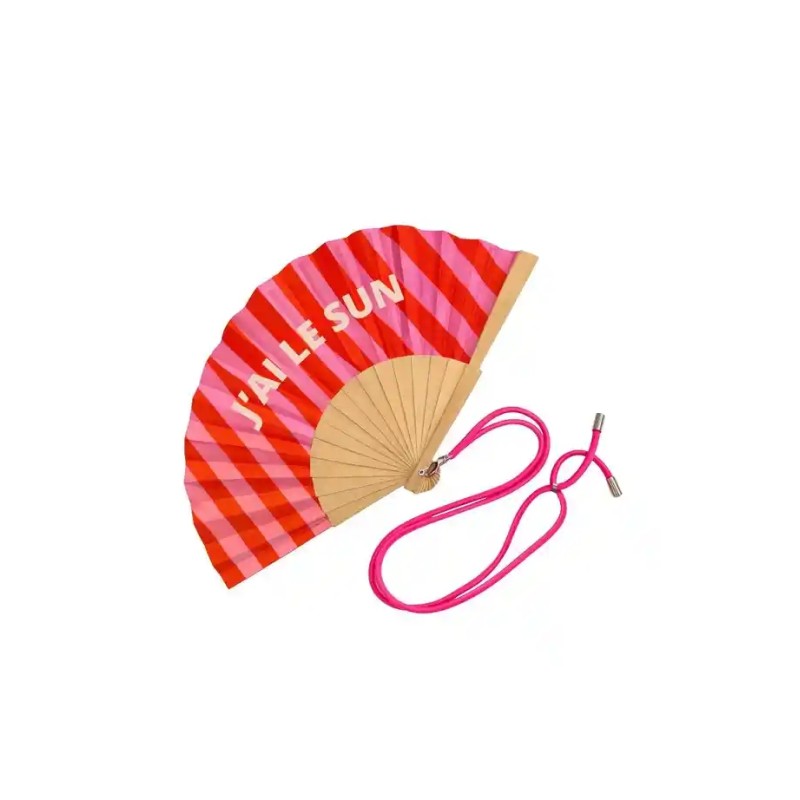 Éventail fushia/rose – J'ai le Sun
