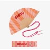 Éventail orange/rose – Bisou