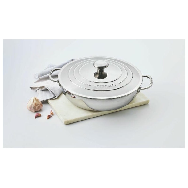 Sauteuse Provençale en Inox Signature avec Couvercle