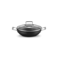 Sauteuse Provençale Anti-Adhérente Les Forgées avec Couvercle en Verre