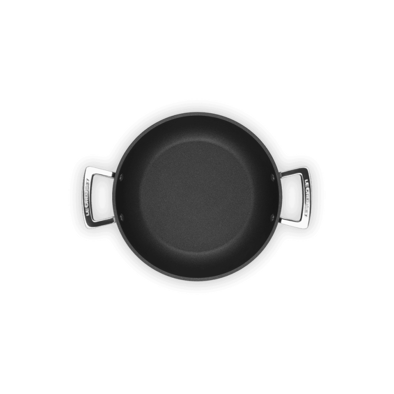 Sauteuse Provençale Anti-Adhérente Les Forgées avec Couvercle en Verre