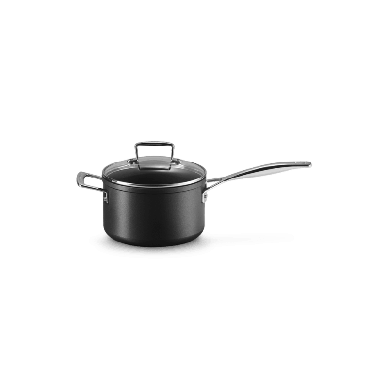 Casserole Anti-Adhérente Les Forgées avec Couvercle en Verre et Poignée