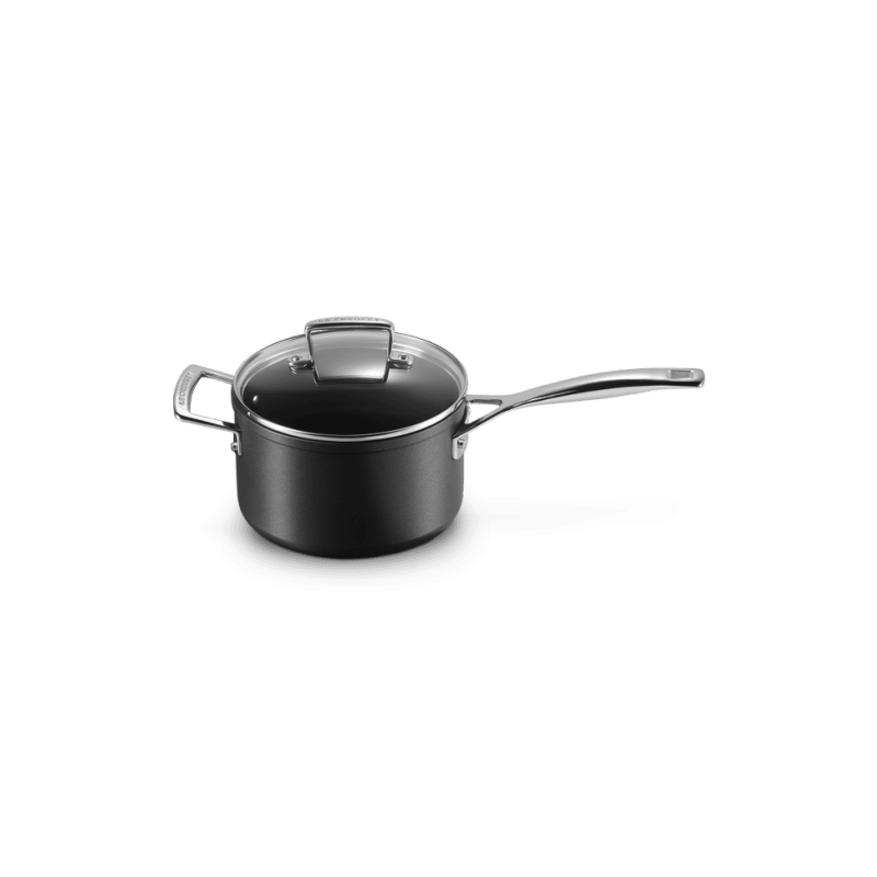 Casserole Anti-Adhérente Les Forgées avec Couvercle en Verre et Poignée